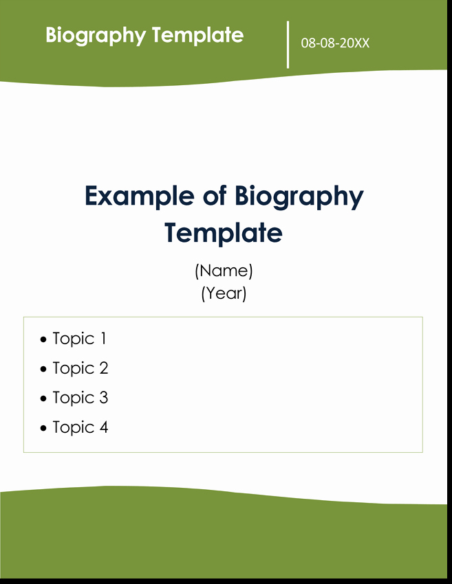 Professional Bio Template Word Beautiful 38 Biography Templates with Download In Word &amp; Pdf