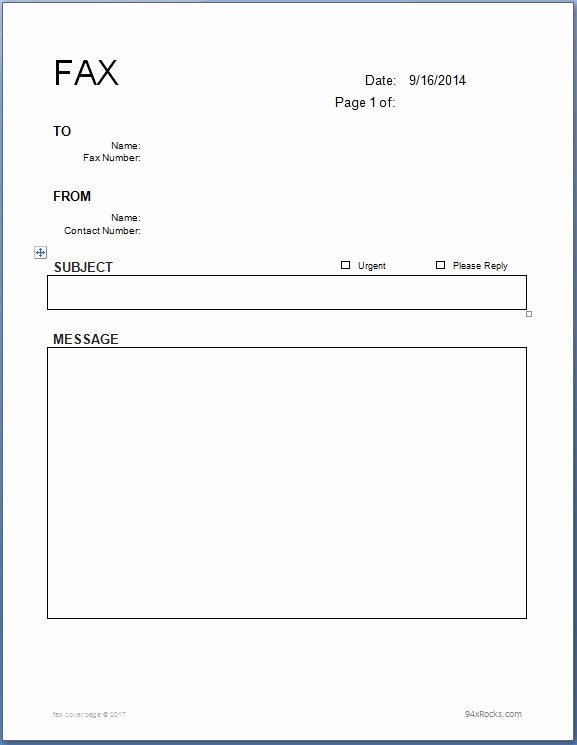Professional Fax Cover Sheets Elegant Blank Fax Cover Sheet Template