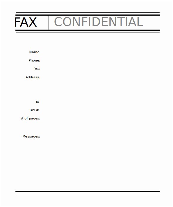 Professional Fax Cover Sheets New 9 Professional Fax Cover Sheet Templates Free Sample