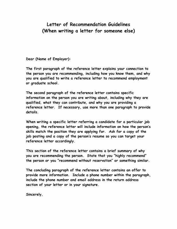 Professional Recommendation Letter Example Unique Letters Re Mendation Example Template