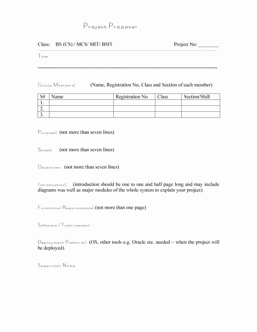 Project Proposal Outline Template Awesome 43 Professional Project Proposal Templates Template Lab