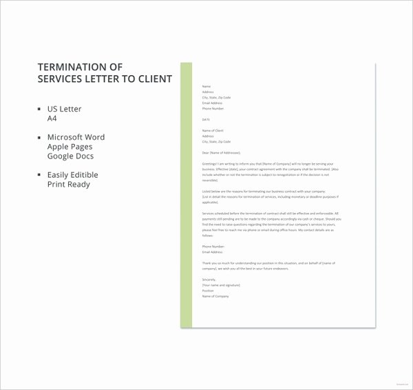Psychotherapy Termination Letter Sample Best Of Letter Of Termination Template 14 Free Sample Example