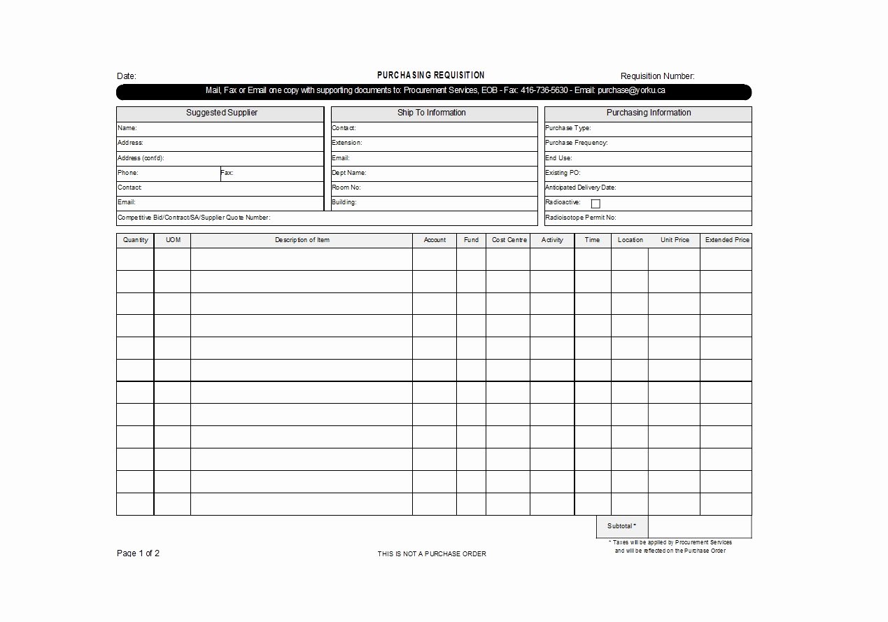 Purchase Requisition forms Template Beautiful 50 Professional Requisition forms [purchase Materials Lab]