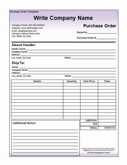 Purchase Requisition forms Template Unique 39 Free Purchase order Templates In Word &amp; Excel Free