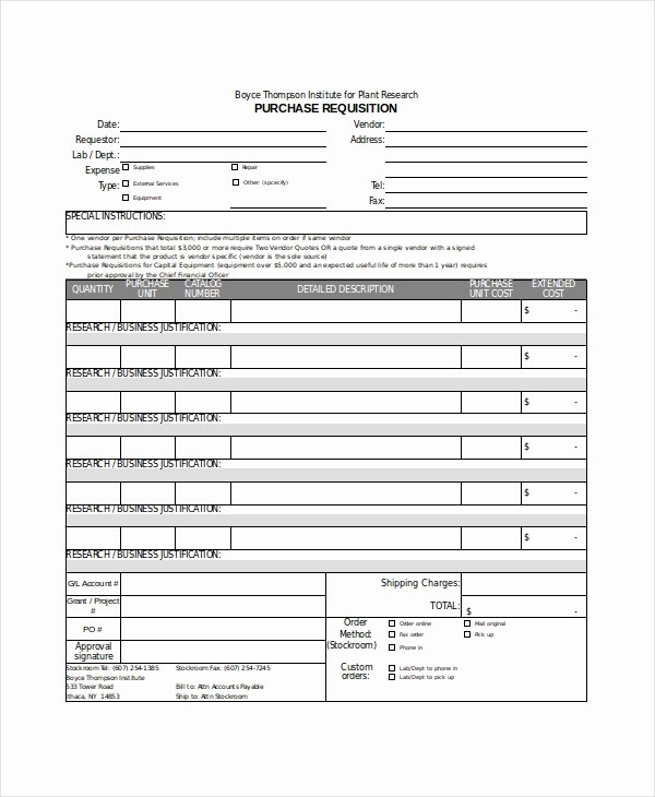 Purchasing Requisition form Templates Elegant Excel form Template 6 Free Excel Document Downloads