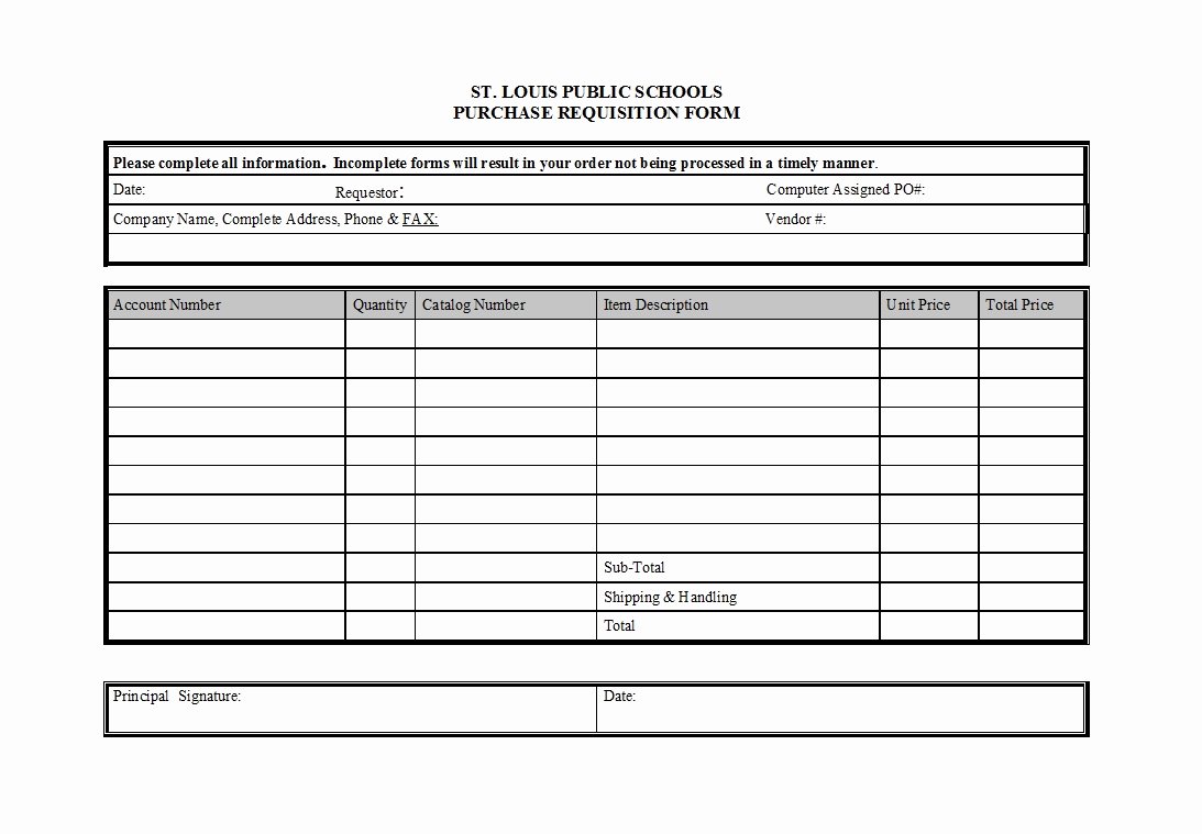 Purchasing Requisition form Templates Lovely 50 Professional Requisition forms [purchase Materials Lab]