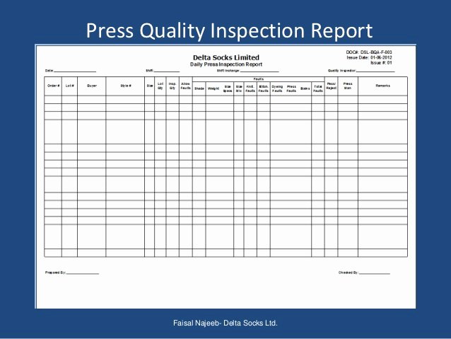Quality assurance Report Sample Elegant Presentation Quality assurance