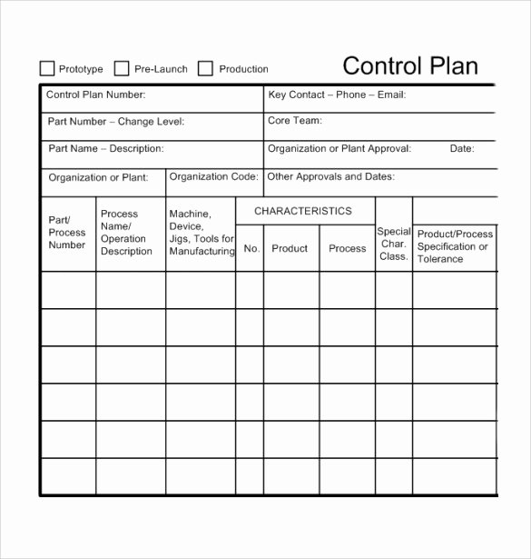Quality Control Documents Template New Sample Control Plan 6 Documents In Pdf Word Excel