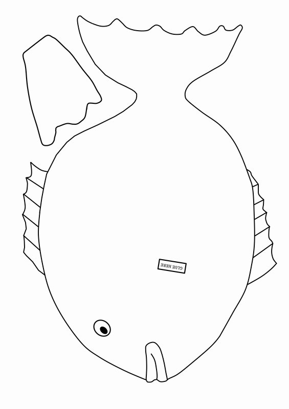 Rainbow Fish Printable Template New Rainbow Fish Colouring Craft for Kids with Free Printable