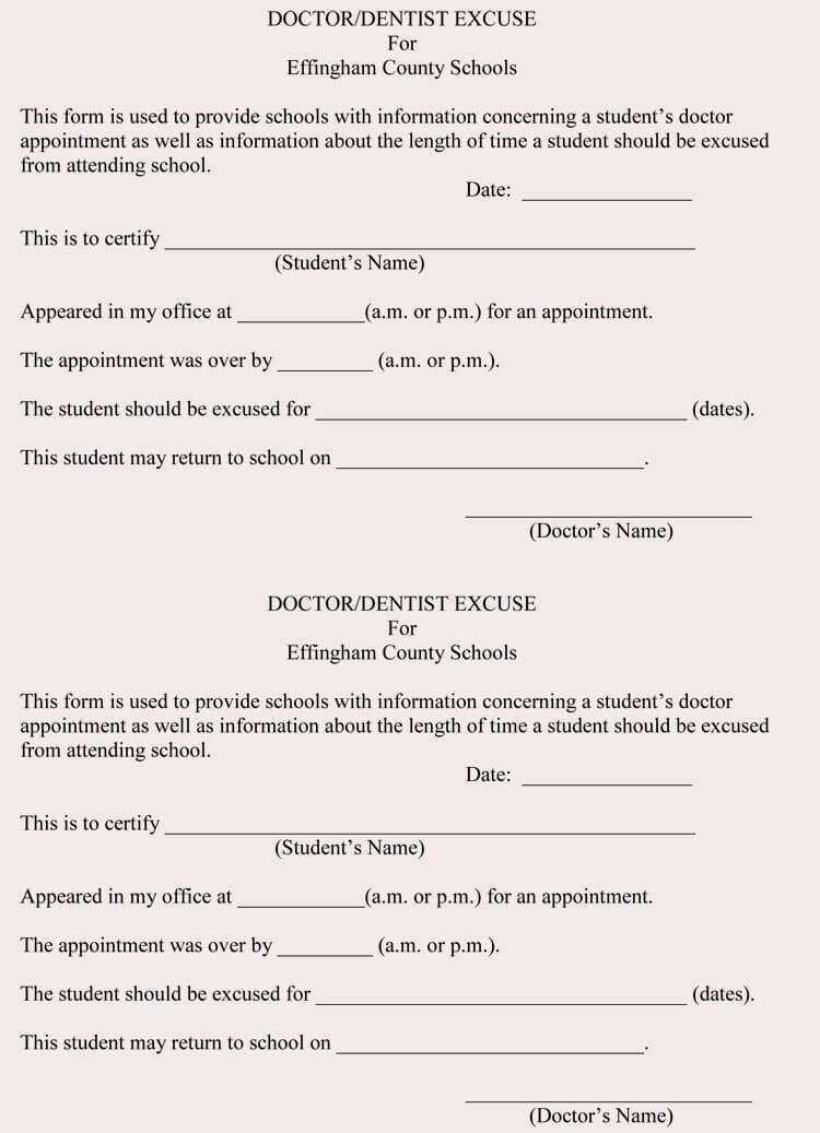 Real Fake Doctors Note Awesome Creating Fake Doctor S Note Excuse Slip 12 Templates
