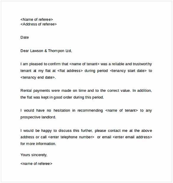 Reference Letter for Renters Awesome Landlord Reference Letter