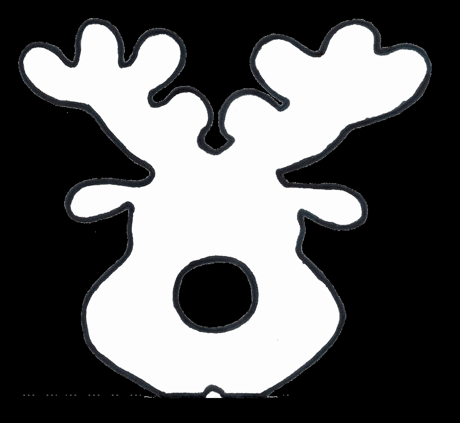 Reindeer Cut Out Template Lovely Christmas Gift Reindeer Nose Lipops