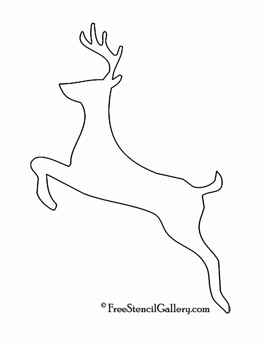 Reindeer Template Cut Out New Animal Silhouette Stencil