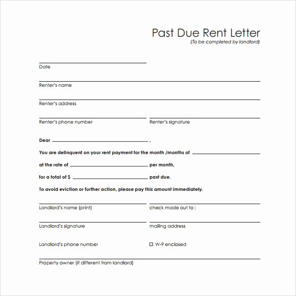 Rent Free Letter Template Inspirational Free 11 Useful Sample Late Rent Notice Templates In Pdf