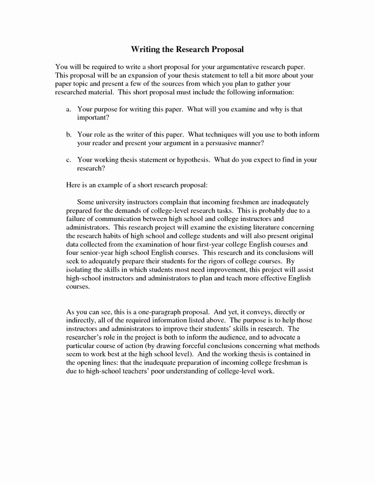 Research Proposal Outline Example Fresh Proposal for An Essay