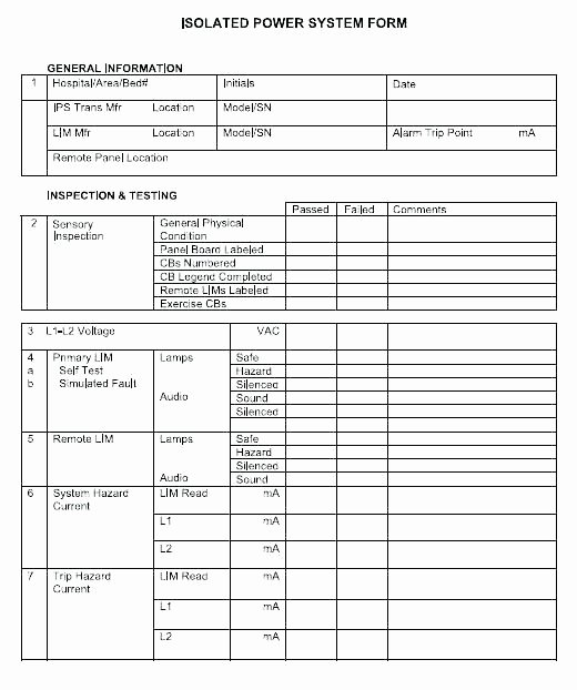 Residential Electrical Inspection Checklist Template Elegant Electrical Inspection Template