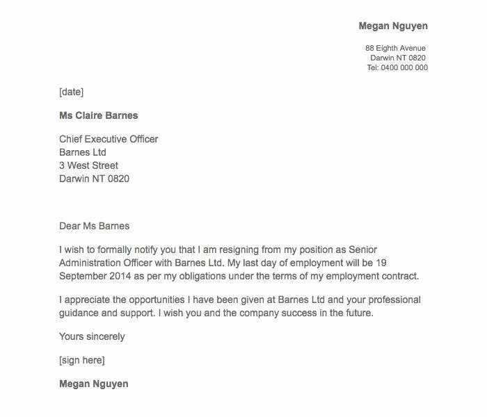 Resignation 2 Weeks Notice Fresh 21 Simple Two Weeks Notice Letter Resignation Templates