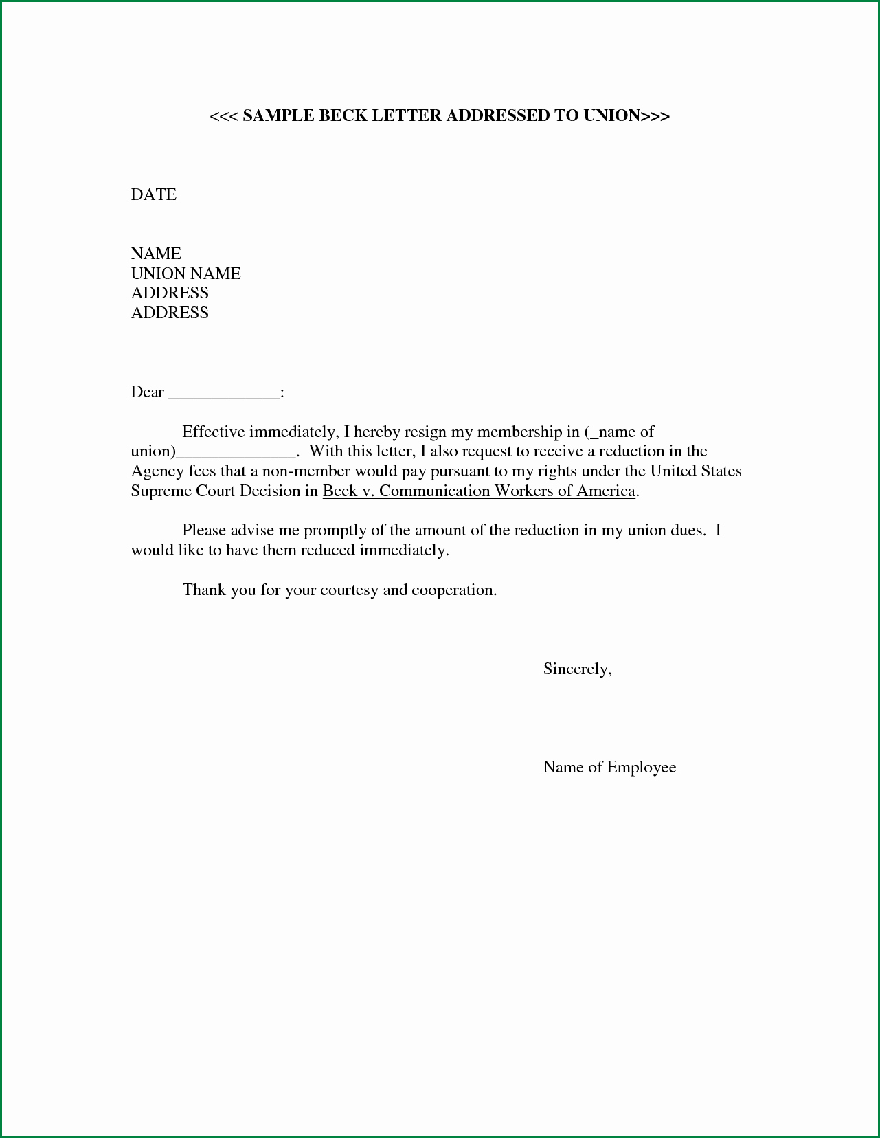 Resignation Letter Effective Immediately New 27 Of Personal Info Template Union