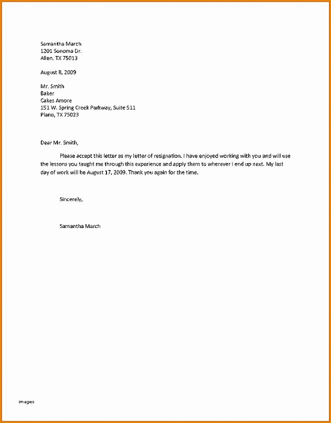 Resignation Letter for Family Reason Awesome 13 Family Reason Resignation Letter for Personal Problem