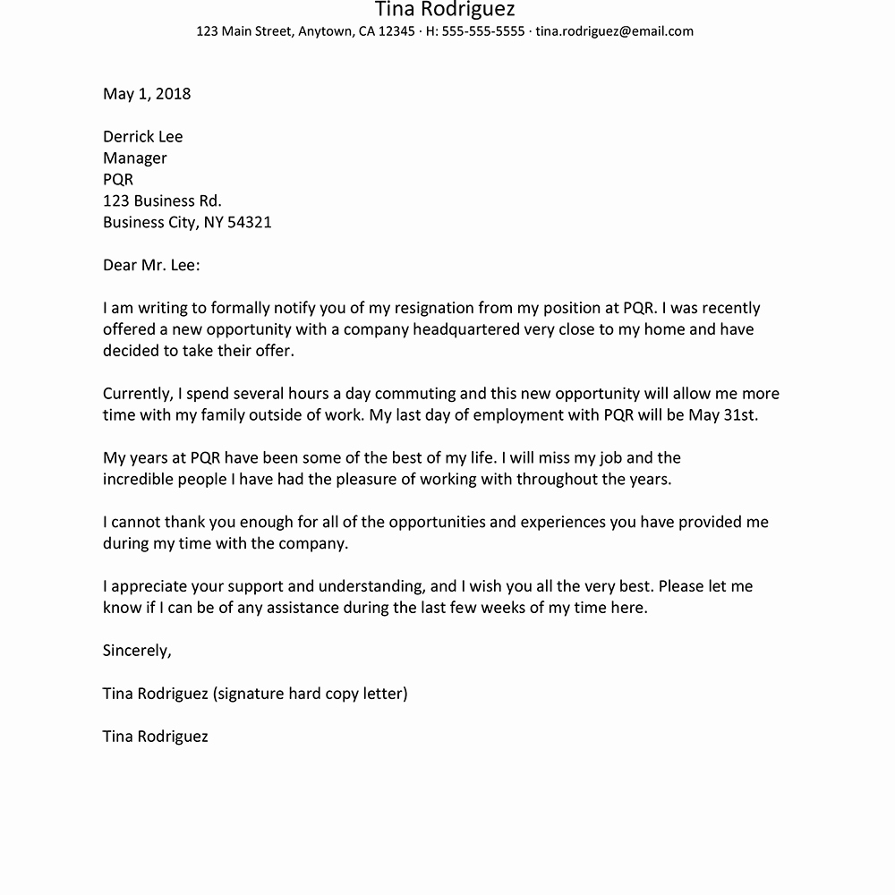 Resignation Letter for Work Lovely Resignation Letter for A New Job Opportunity