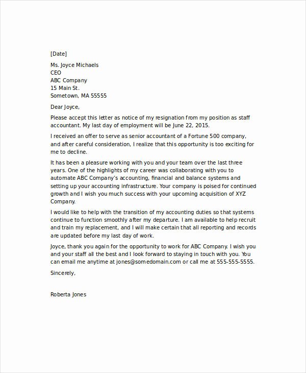 Resignation Letter In Word Luxury 34 Free Resignation Letter Templates Pdf Doc