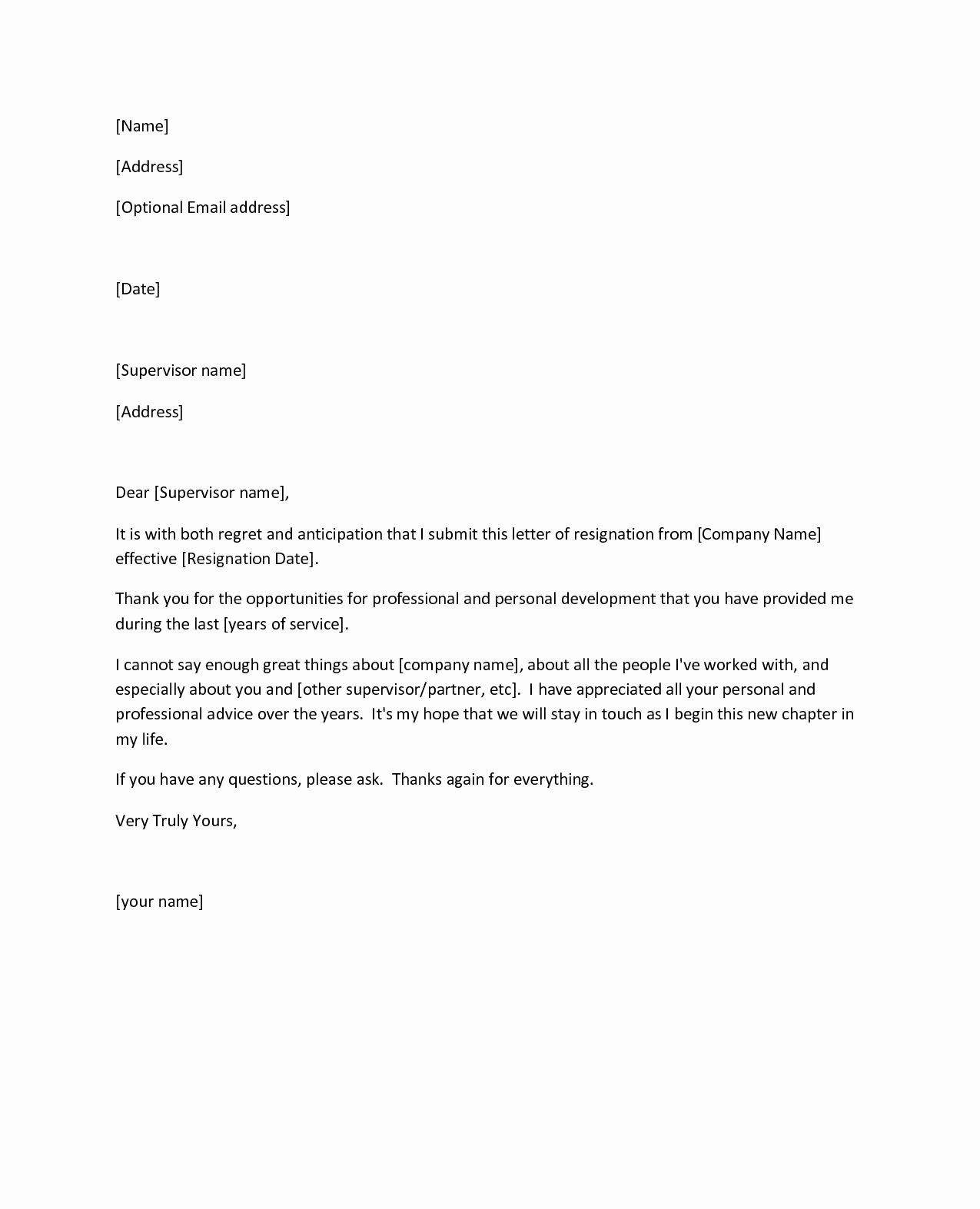 Resignation Letter Personal Reasons Unique Resignation Letters Download Pdf Doc format