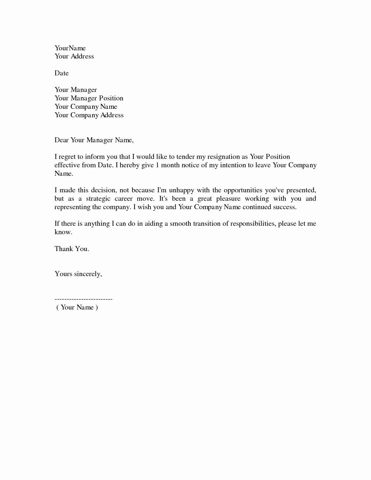 Resignation Letter Sample Template Best Of Dos and Don Ts for A Resignation Letter