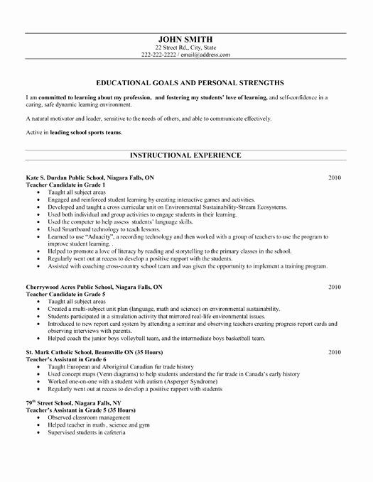 Resume after High School Awesome Here to Download This after School Teacher Resume
