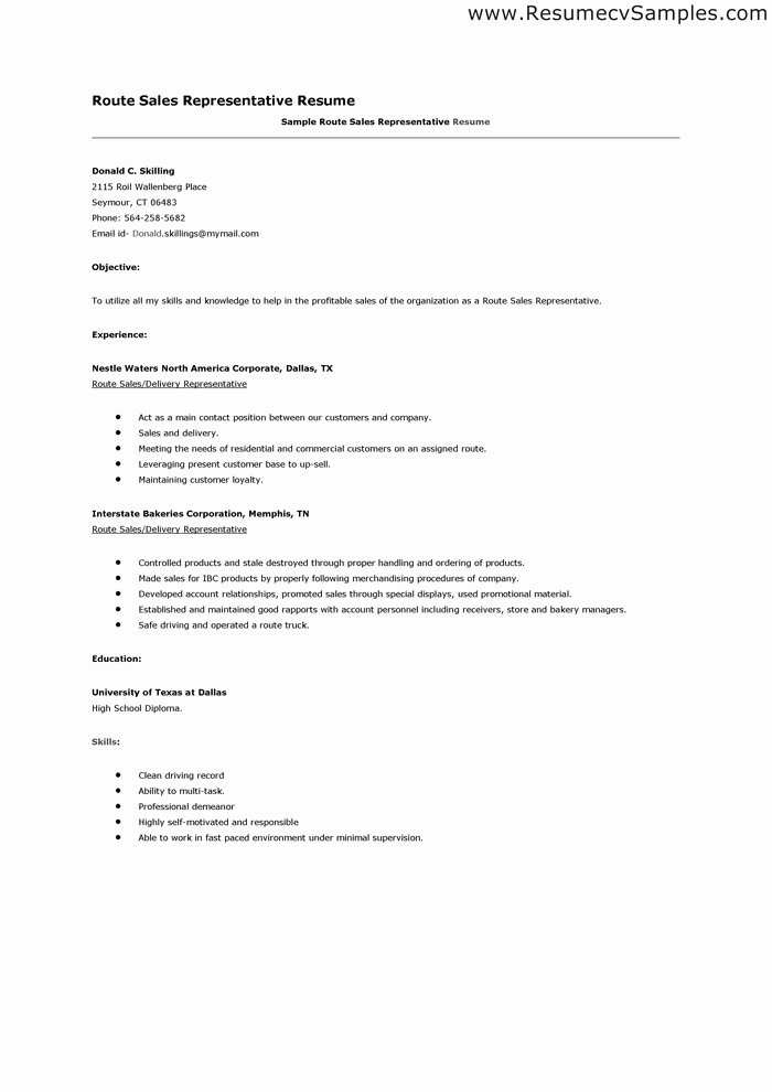 Resume for Sales Representative Position Awesome Resume Sales Representative Job Description Sample