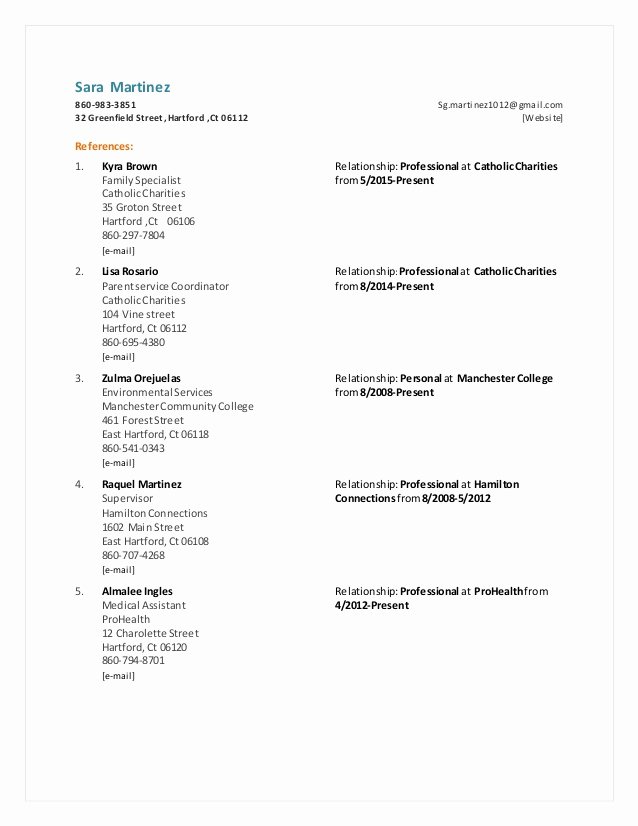 Resume Reference Sheet Example Luxury Functional Resume Reference Sheet