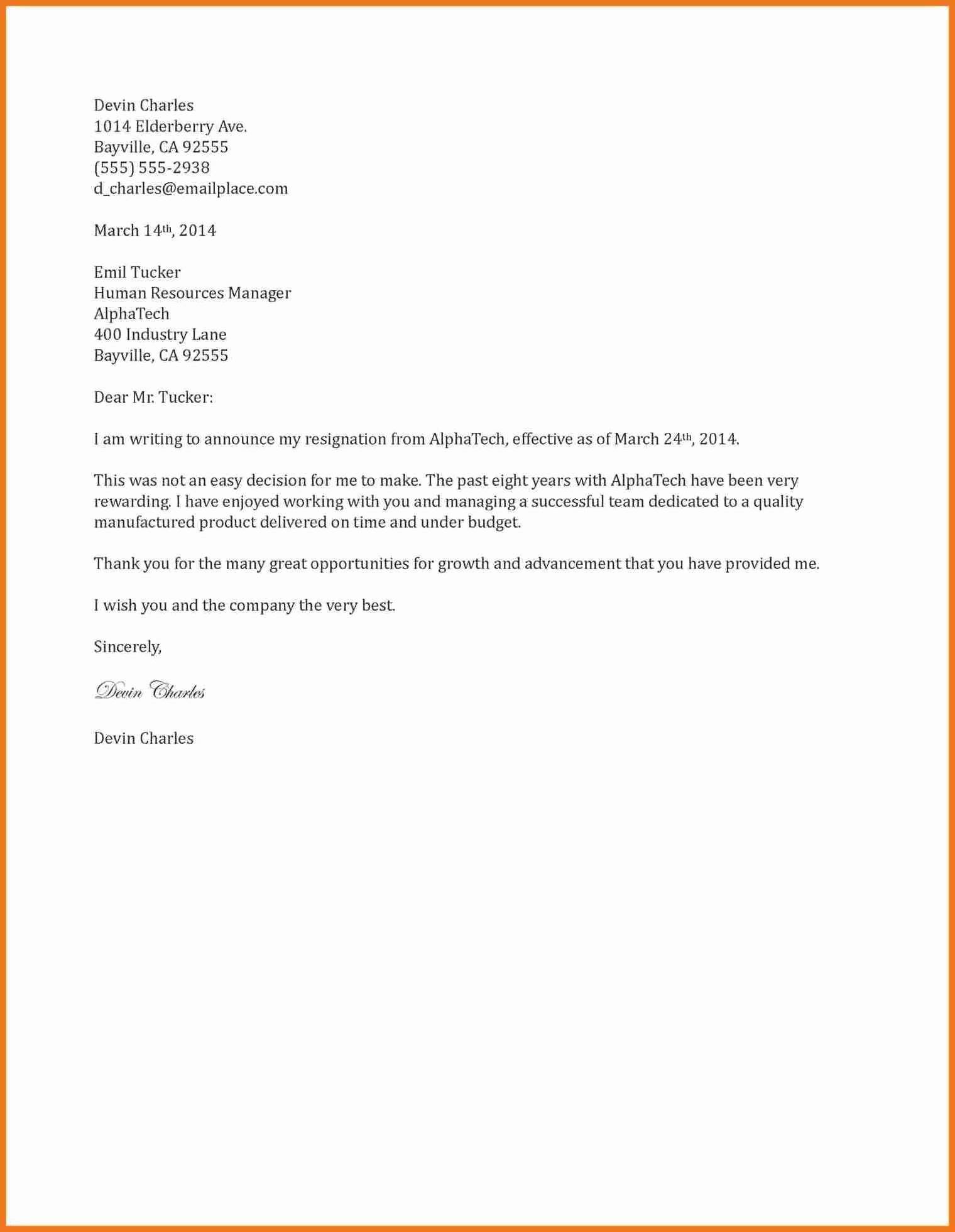 Retail Letter Of Resignation Beautiful 6 7 Two Weeks Notice Letter Retail