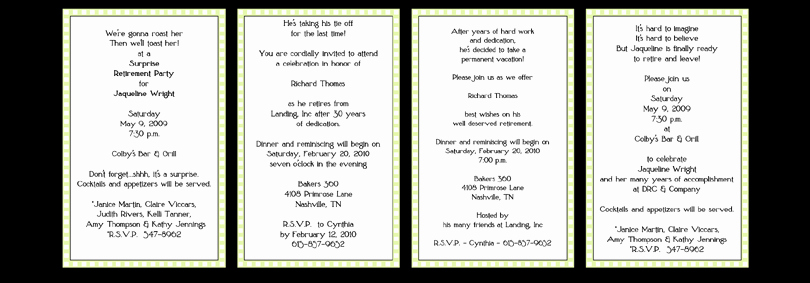 Retirement Party Program Sample Awesome Retirement Party Invitation Template