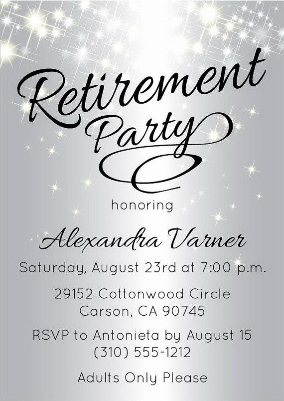 Retirement Party Program Sample Best Of Silver Retirement Party Invitation From Announceitfavors On
