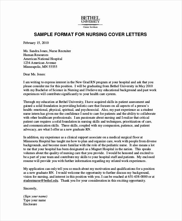 Rn Cover Letters Examples Luxury Nursing Cover Letter Example 11 Free Word Pdf