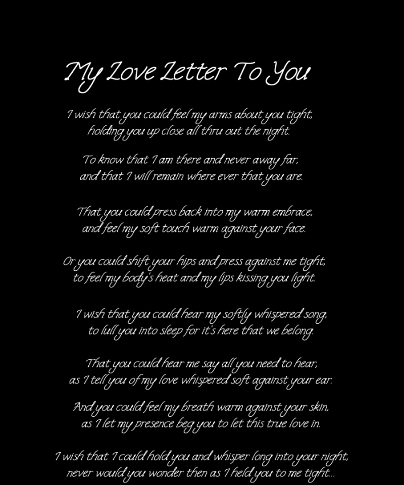 Romantic Letters for Him Beautiful Love Letter with Image