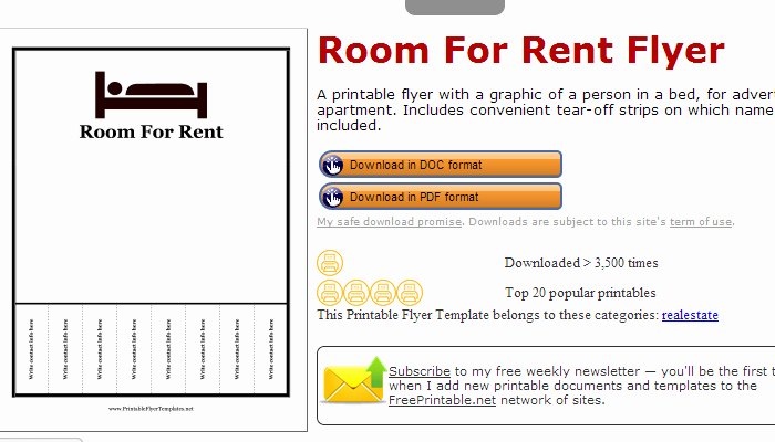 Room for Rent Flyers Elegant 5 House for Rent Flyer Templates