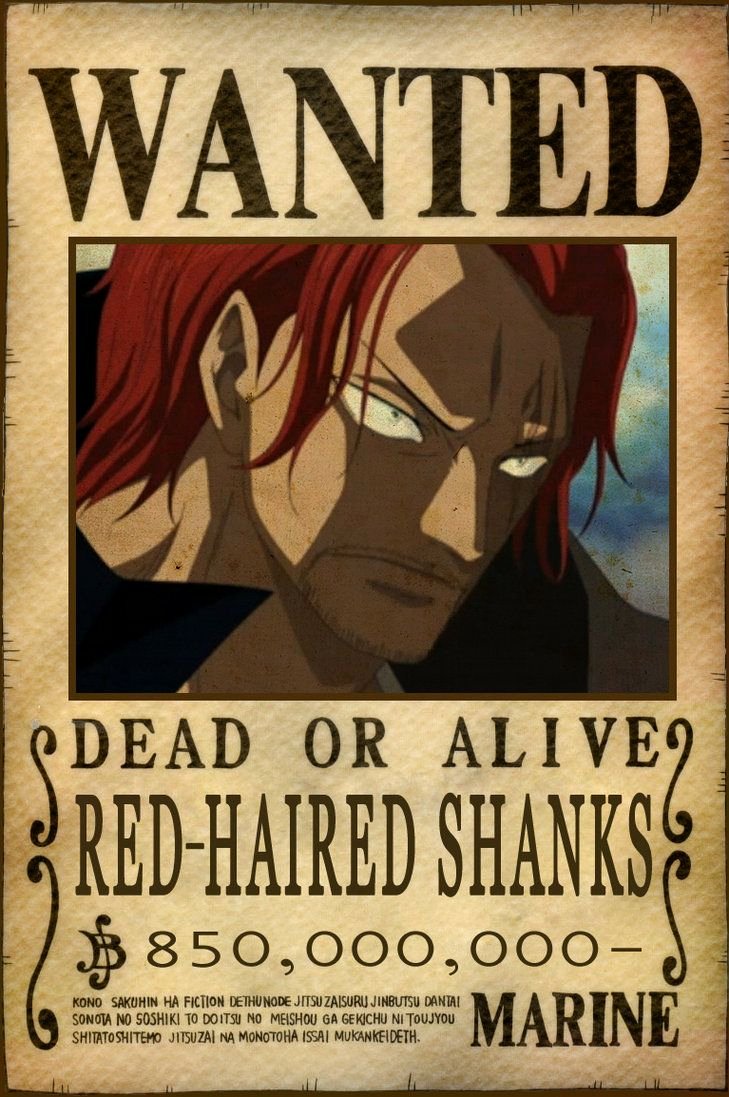 Roronoa Zoro Wanted Poster Best Of Shanks King the Pirates ☠ Pinterest