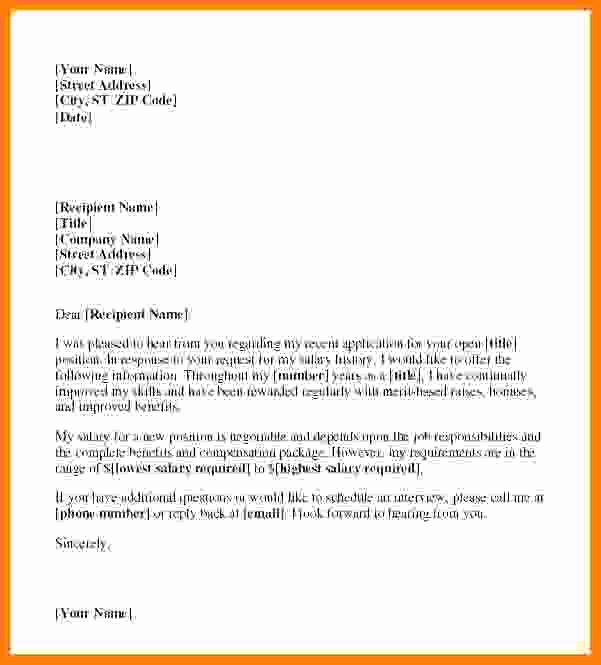 Salary Negotiation Letter to Employer Awesome 8 Salary Letter Example