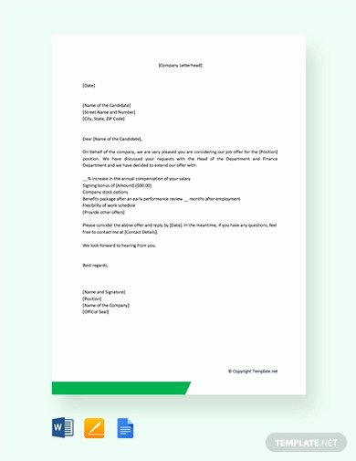 Salary Negotiation Letter to Employer New 8 Salary Letter Templates Google Docs Word Pages Pdf