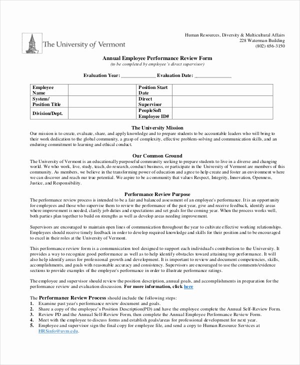 Sample Annual Performance Review New 28 Of Annual Performance Review Template Page E