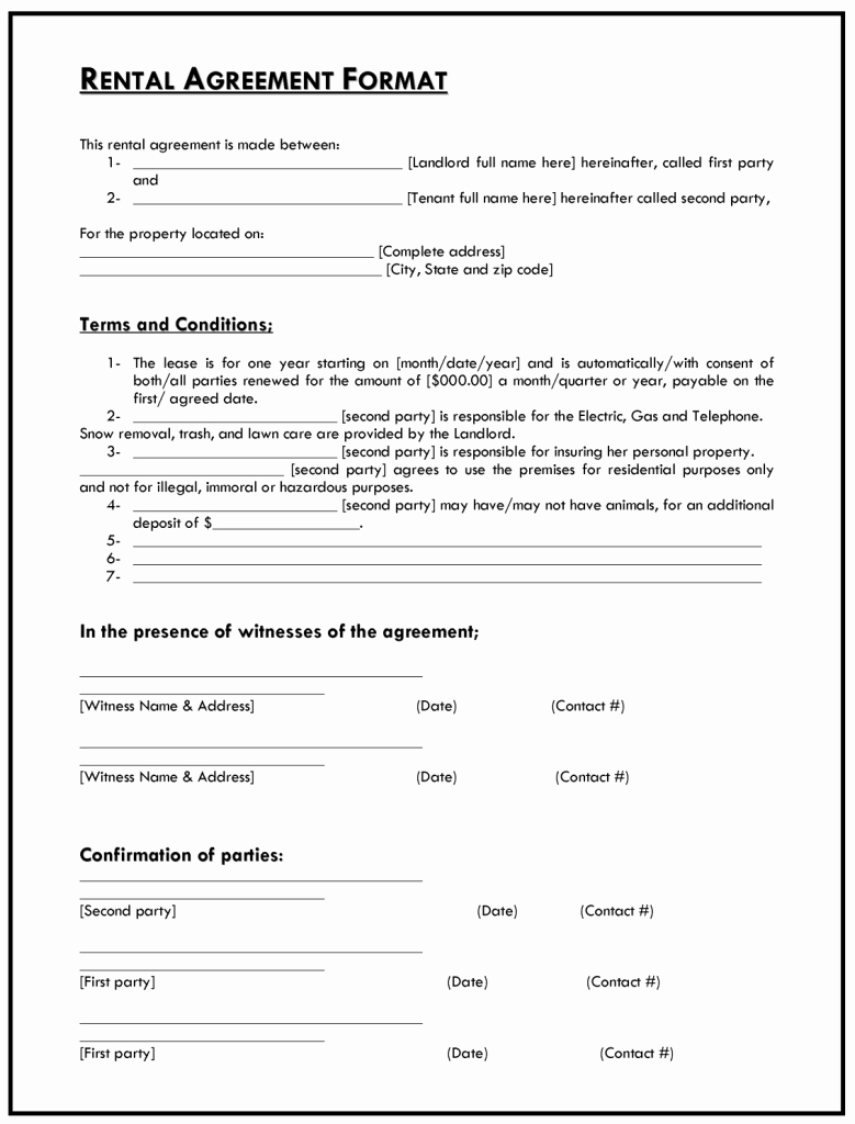 Sample Car Rental Agreements Luxury 25 Professional Agreement format Examples Between Two