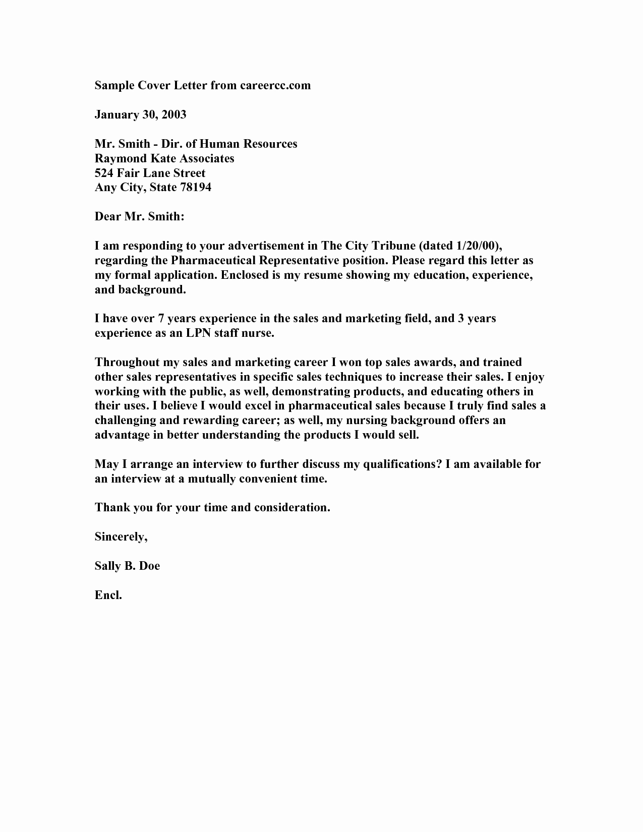 Sample Cover Letter for Nursing Best Of New Grad Nurse Cover Letter Example