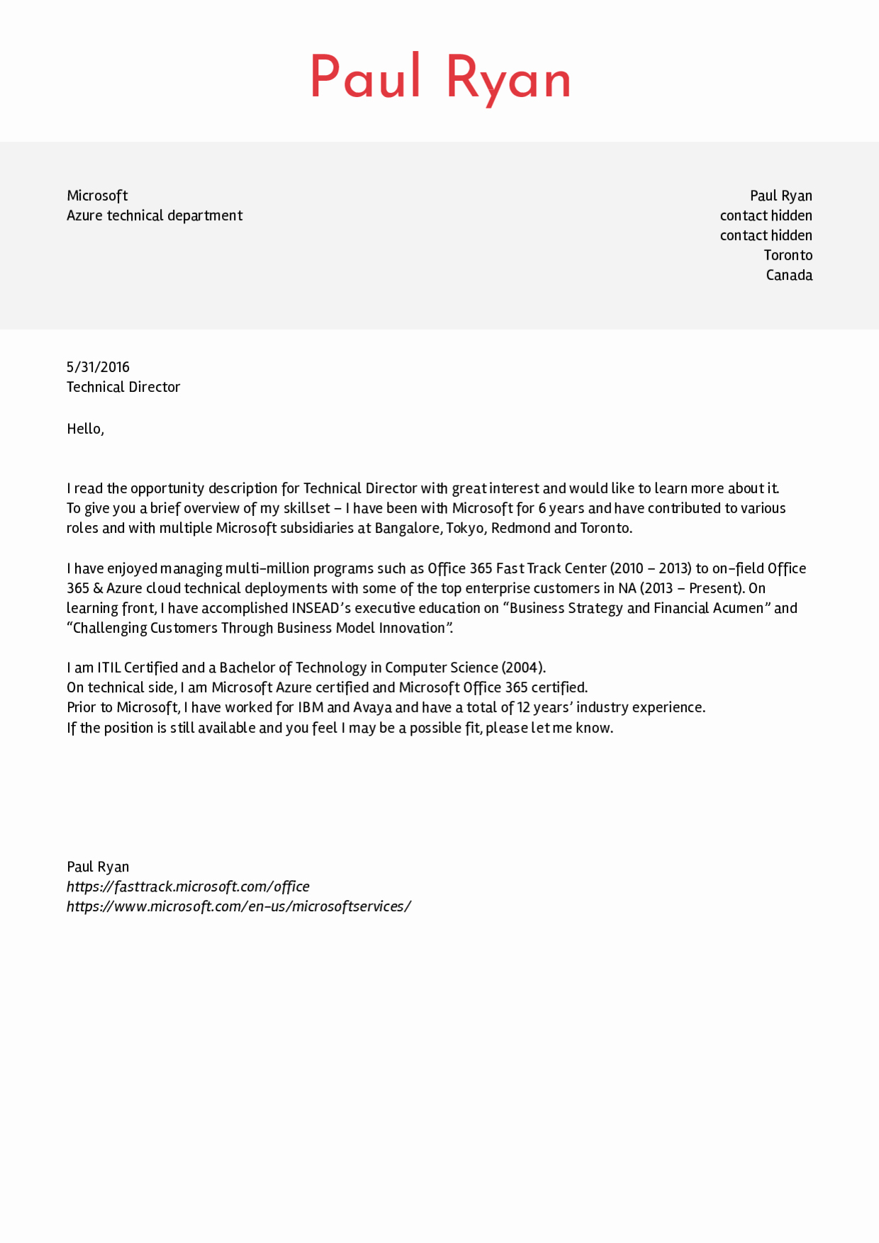 Sample Cover Letter Free Elegant Cover Letter Examples by Real People Microsoft Technical