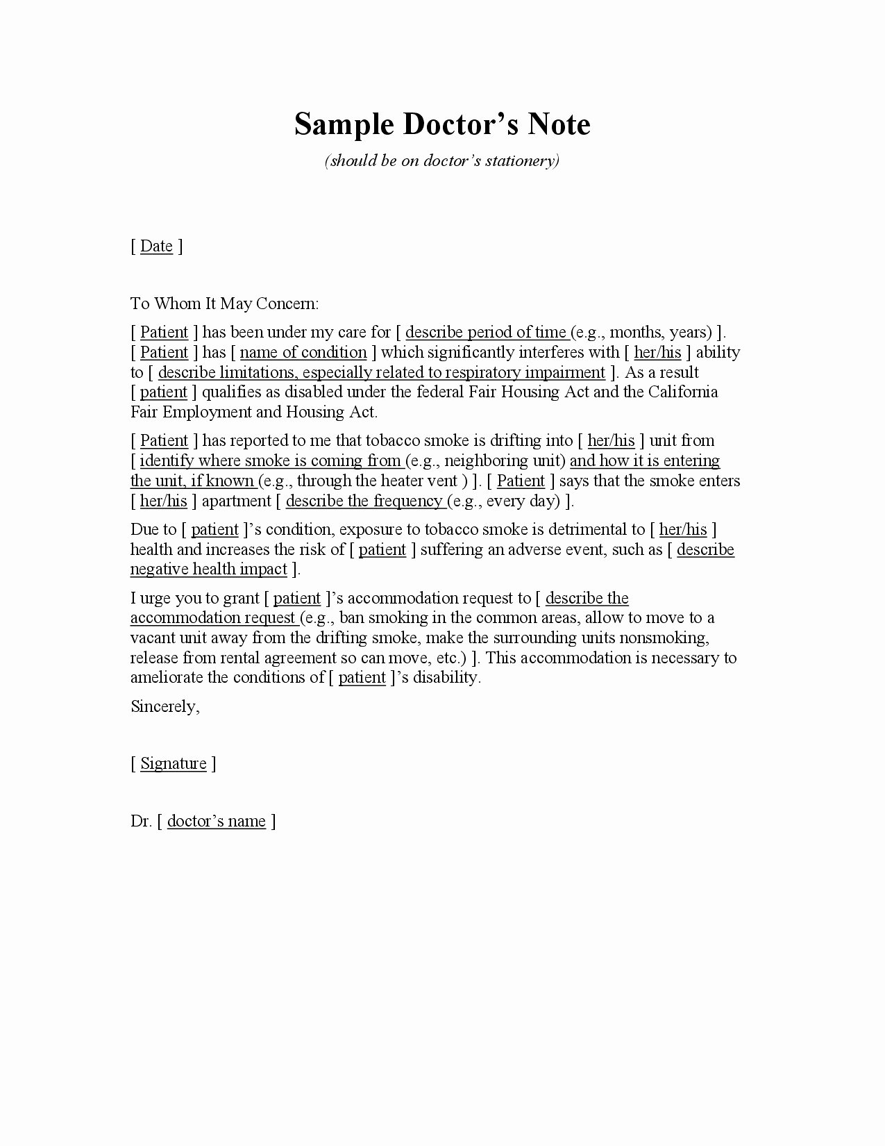 30 Sample Disability Letter From Physician Example Document Template