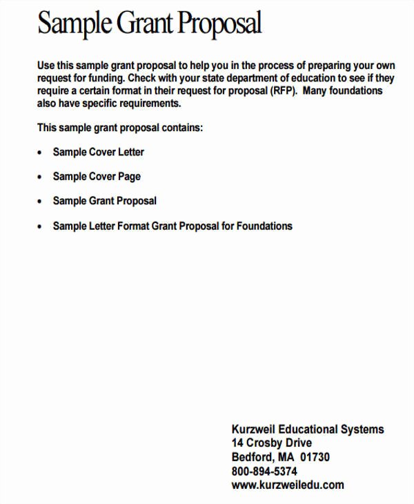Sample Education Grant Proposal Luxury 37 Proposal Samples In Doc