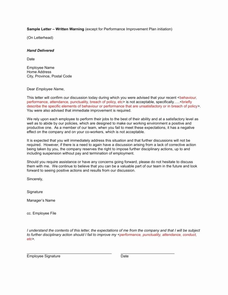 Sample Employee Warning Letter Beautiful 10 Ficial Warning Letters Google Docs Ms Word Apple