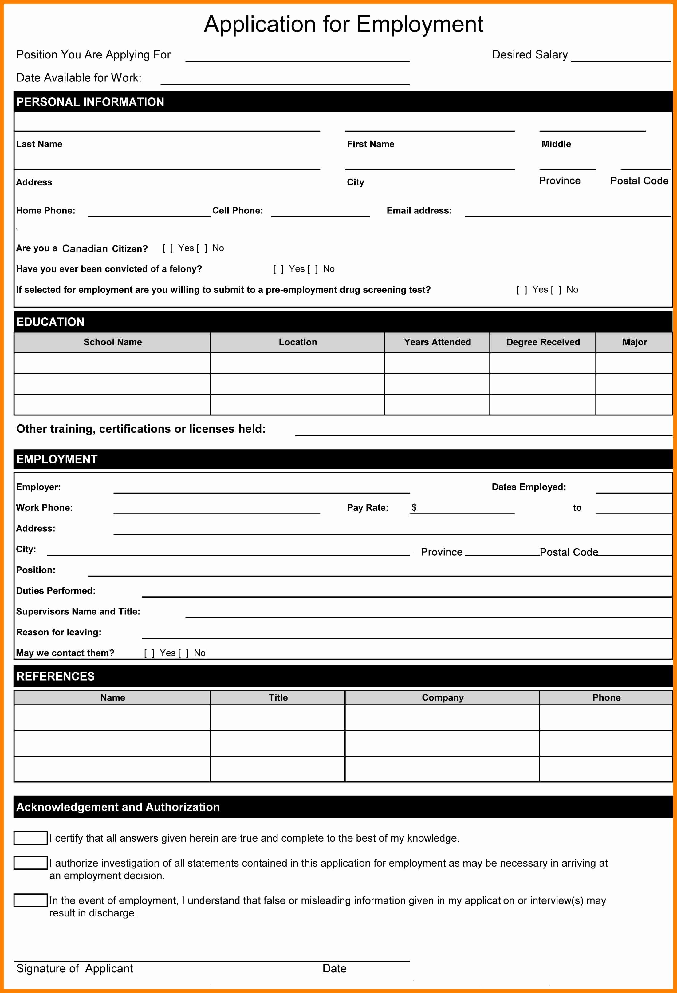 Sample Employment Application Word Best Of Pin On Biodata forms