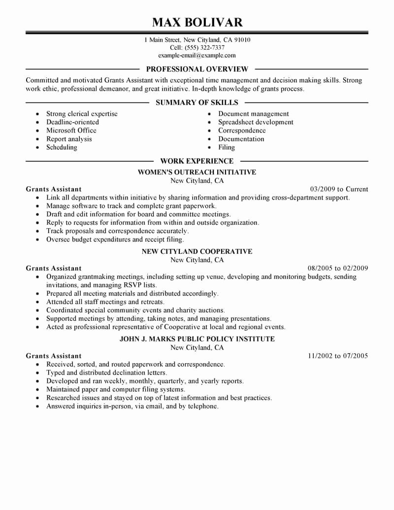 Sample Federal Government Resume Elegant 7 Amazing Government &amp; Military Resume Examples