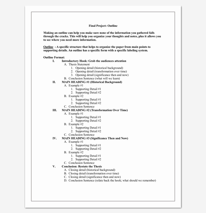 Sample High School Research Paper Elegant Research Paper Outline Template 36 Examples formats