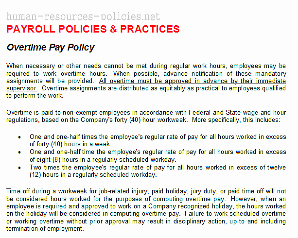 Sample Human Resource Policy New Sample Human Resources Policies Sample Procedures for